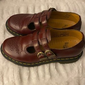 Mary Jane’s Dr Martens in maroon color practically new no scratches no scuffs